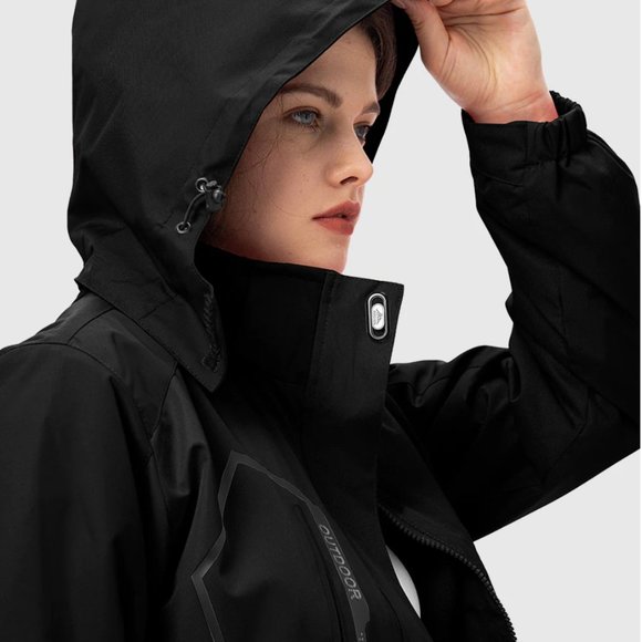 TBMPOY | 3-in-1 Waterproof Snowboarding/Skiing Jacket w/ Fleece Inner Layer - Picture 4 of 12
